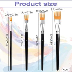 Comb Artist Brush Set, Professional Artist Paintbrushes for Acrylic Painting