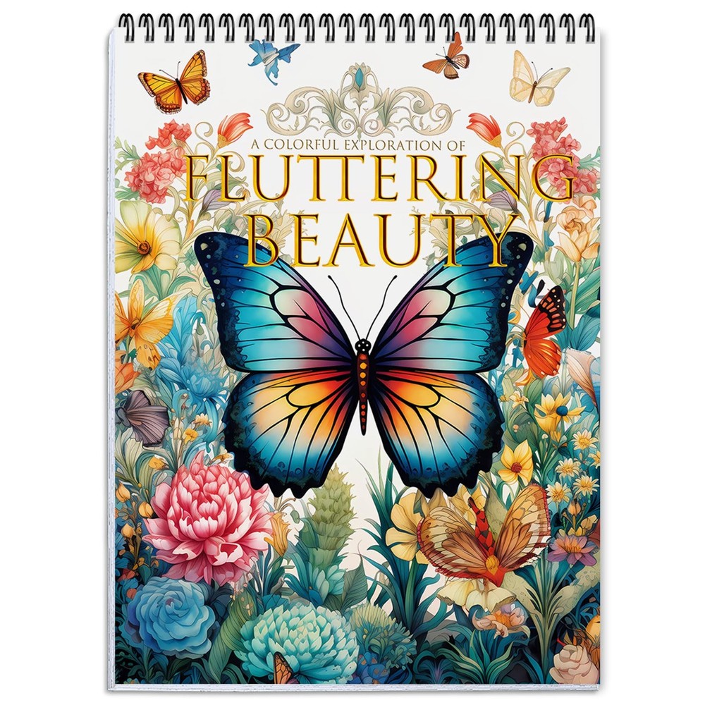 Coloring Book for Adults Relaxation, 24 Pages Adult A4, mix color