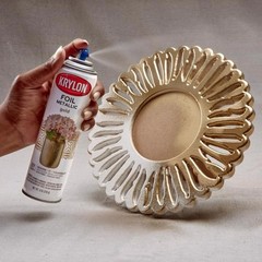 Krylon Fast Dry Resembles Actual Plating Gold Foil Premium Metallic Spray Paint