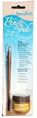 Speedball Pen & Ink Set #102 Hunt Crow Gold Ink 2003 Product #94156 NEW