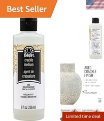 Transform Crafts with 8 Oz Crackle Medium – Create Beautiful Patinas