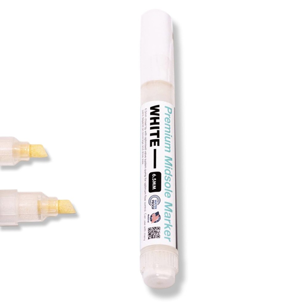 Wilkins White Premium Midsole Marker Paint for Leather, Suede, Fabric