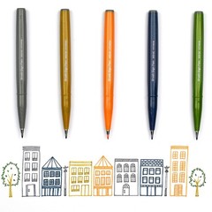 Assorted Marking Pen Set 6 Count Blendable Colors for Calligraphy and Art