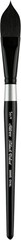 3009S-3/4 Black Velvet Oval Wash Paintbrush for Watercolor, Gouache, Inks, & …
