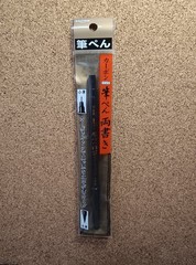 PLATINUM Japanese Fude Brush Pen 3pc Set – Souun Takeda, Carbon Ink, Sarakasa