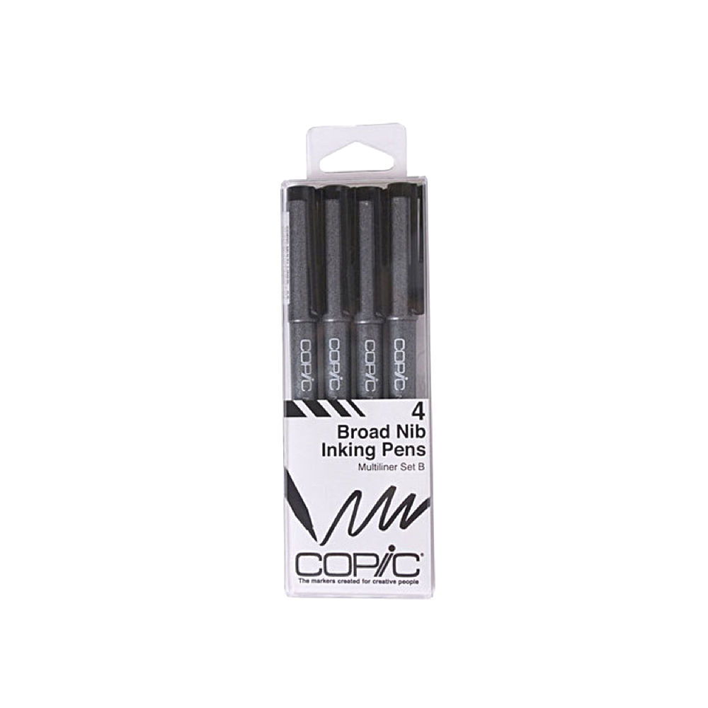 Copic Multiliner Broad B 4-Piece Set