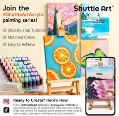 100 Colors Acrylic Paint, 2oz/60ml Bottles, Include 2 Sets of 12 Paint Brushe…