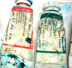 1 1 W & N, Grumbacher, Graham Watercolor 14/15 ml Tubes + 7 FREE Tubes ALL USED