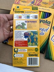 Lot of 4 Boxes Crayola Pre-sharpened Colored Pencils – 12 Count Each – NEW