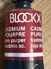 BLOCKX Cadmium Purple Pourpre Purper Oil Color 35ml New Old Stock Vintage 23.825