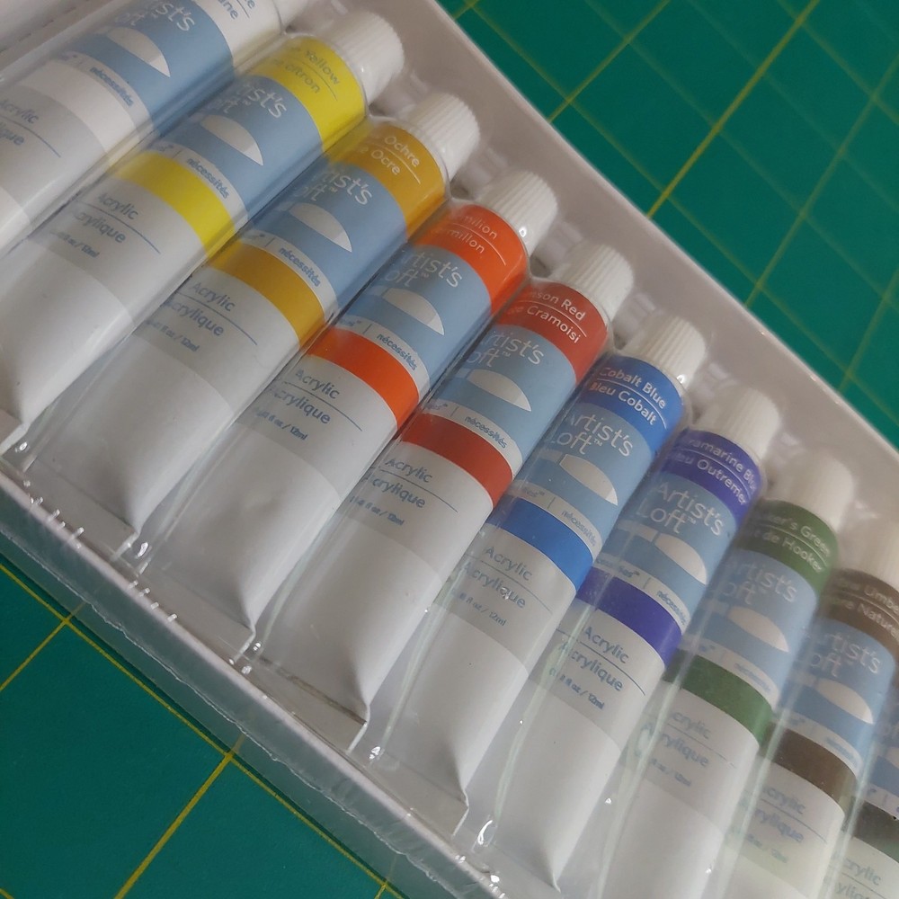 Artist’s Loft Acrylic Paint Tube 10 Assorted Colors Set 0.41 fl oz 10 pc NEW NIP