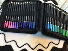 Castle Art 120 Colouring Pencils Zipper-Case Set Quality Soft Core Multicolored