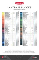 Derwent Inktense Water-Soluble Artists Colour Ink Blocks – 72 Colours Available