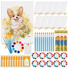 100-Pack 8×10 Inch Canvas Boards for Painting – Complete inches, white