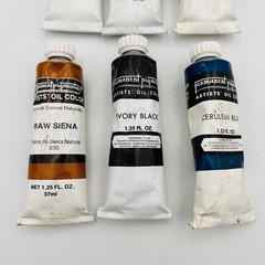 Permanent Pigments Artists Oil Color Paint 1.25 fl oz Lot Of 6 Cerulean Blue VTG