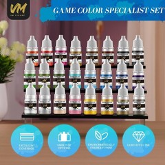 Eco-Friendly Miniature Paint Set – 24 Water-Based Pigments for Models, Non-Fadin