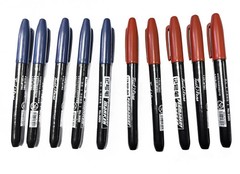 6 PCS Permanent Marker Pen Manga Drawing Markers Black Blue Red Waterproof Ink S