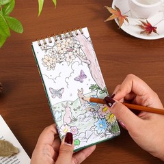 Mini Coloring for Women, 35 Pages Forest Dreams Small Coloring Books for Adults