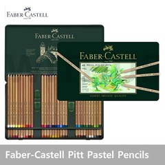 Faber-Castell FC112160 Pitt Pastel Pencils in Metal Tin 60 colors 4.3mm