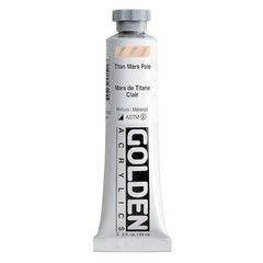 Heavy Body Acrylics, Titan Mars Pale, 2 fl. oz. Tube, Professional Acrylic
