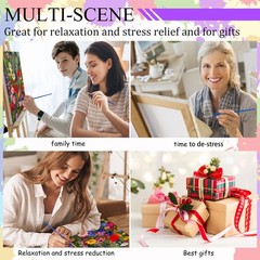Wild Flowers Paint By Numbers Kit For Adults DIY Wall Art Decoration DIY Kit