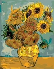 DIY Paint by Number Kit Acrylic Painting Home Decor – Sunflowers Van Gogh (#R24)