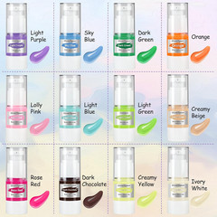 Taba Silicone Pigment Paint – 12 Color Paste for Squishy Making Kit and Mold Pai