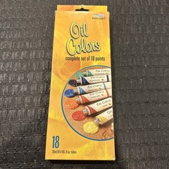 Pro Art Complete Set of 18 Artist Oil Colors Paints Aluminum Tubes NEW SEALED