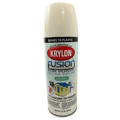 Krylon Fusion for Plastic Spray Paint Gloss Dover White 12 oz New