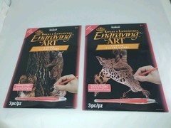 2 Pack – Royal & Langnickel(R) Gold Foil Engraving Art Kits 8″X10″- – GOLDFL-