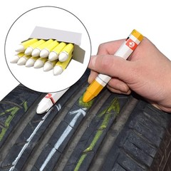 12x White Tire Marker Tire Marking Crayon Car Tire Crayon Marker