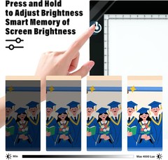 A4 Light Box for Tracing – Ultra-Thin LED Light Table with Adjustable Brightne