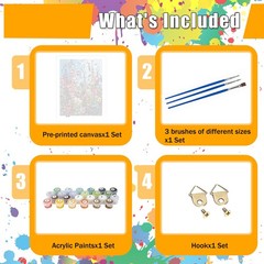 Wild Flowers Paint by Numbers Kits for Adults Flowers Paint by Number Adult,…