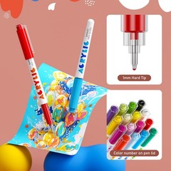 Acrylic Paint Markers, 72 Colors Acrylic Gel Pens, Ballpoint Pens Extra Fine …