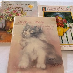 Susan Scheewe Art Painting Instruction Books Lot of 3 Floral Cats Still Life
