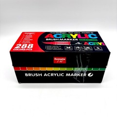 GuangNa Non-Toxic Brush Water-Based Acrylic Marker GN. 8101-288 – 288 Colors