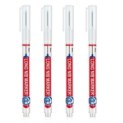 4PCS Deep Hole Marker Pens Long Nib 20mm Waterproof Markers for Metal Waterproof