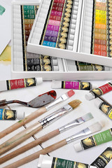 Acrylic Paint Set, 48 Colors, 48 X 0.4 Fl Oz (12 Ml) Tubes, Lightfast Heavy Body