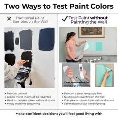SureSwatch 10002 Plastic Paintable Clear Film 9 L x 12 W in. (Pack of 50)