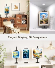 Adjustable Tabletop Easel Stand Metal Picture Display Holder Up To 29″ H Black