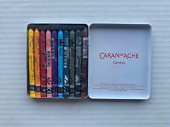 Caran d’Ache Neocolor II Aquarelle Water-Soluble Wax Pastel Tin Set Mixed Media