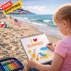 80 Pcs 3 Inch Summer Stencils for Painting, Reusable Beach 3 inches, White
