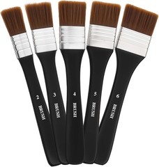 5 Pcs Wide Flat Paint Brushes, Art Brushes for Acrylic Painting Soft Painting…