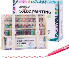 168 PCS Gel Pens for Adult Coloring Books, 162 Colors Gel Colored Pens Set with