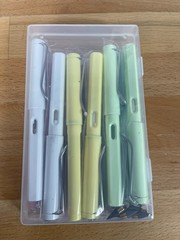 12 Pastel Fountain Pens Set – 6 Colors Calligraphy Sketch Art Journaling Ink