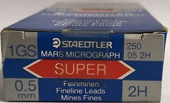 Staedtler Vintage 0.5 2H Marsmicograph Fineline Leads # 250 05 2H