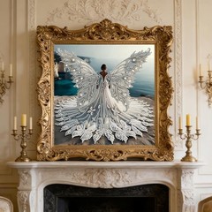 5D Gown Lady Diamond Art Painting Kit for Adults & Beginners, DIY Special Shaped