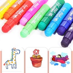 Paint Sticks,12 Classic Colors, Washable, Non-toxic, Tempera Paint Sticks for…