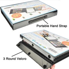 Sunnyglade 185 Pieces Double Sided Trifold Easel Art Set, Drawing Art Box
