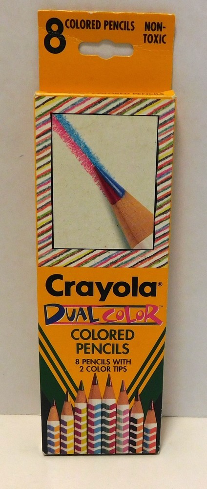 Crayola Dual Color Pencils 8-Pack Non-Toxic Art Supplies For Kids Adults 1995